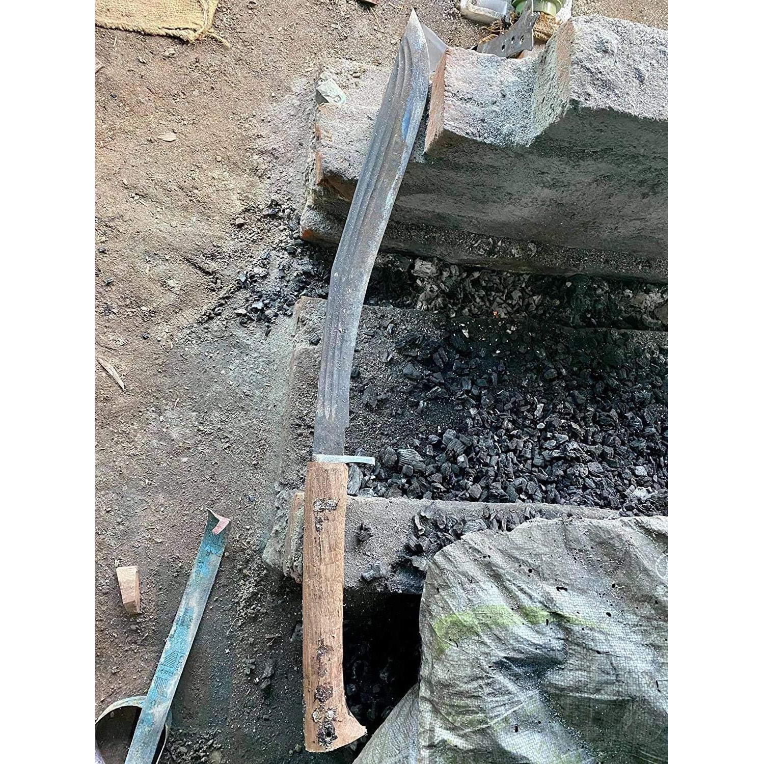 Cuchillo Kukri Gurkha 11" Forjado a Mano Acero Carbono Nepal