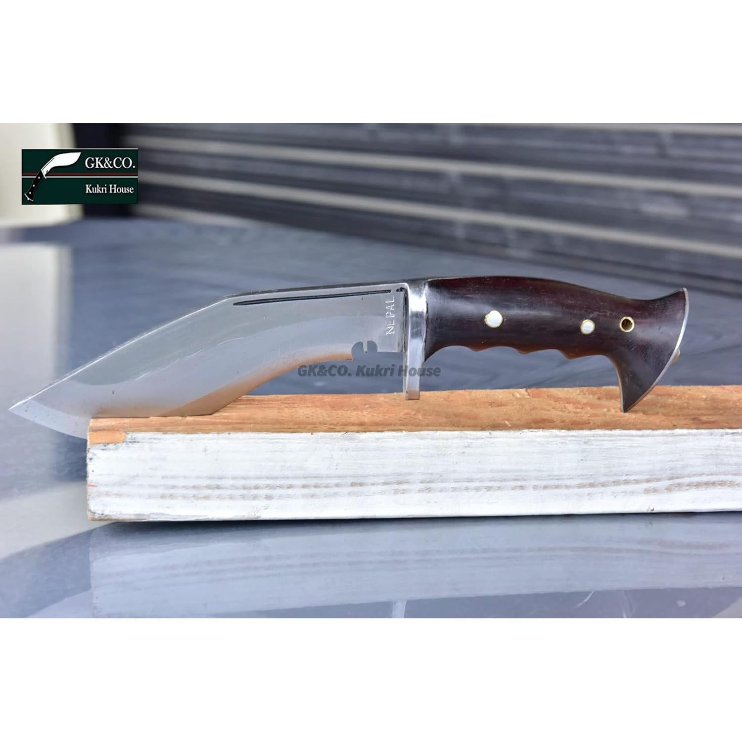 Cuchillo Kukri GK&CO. Iraquí Panawal Angkhola 15cm Hecho a Mano