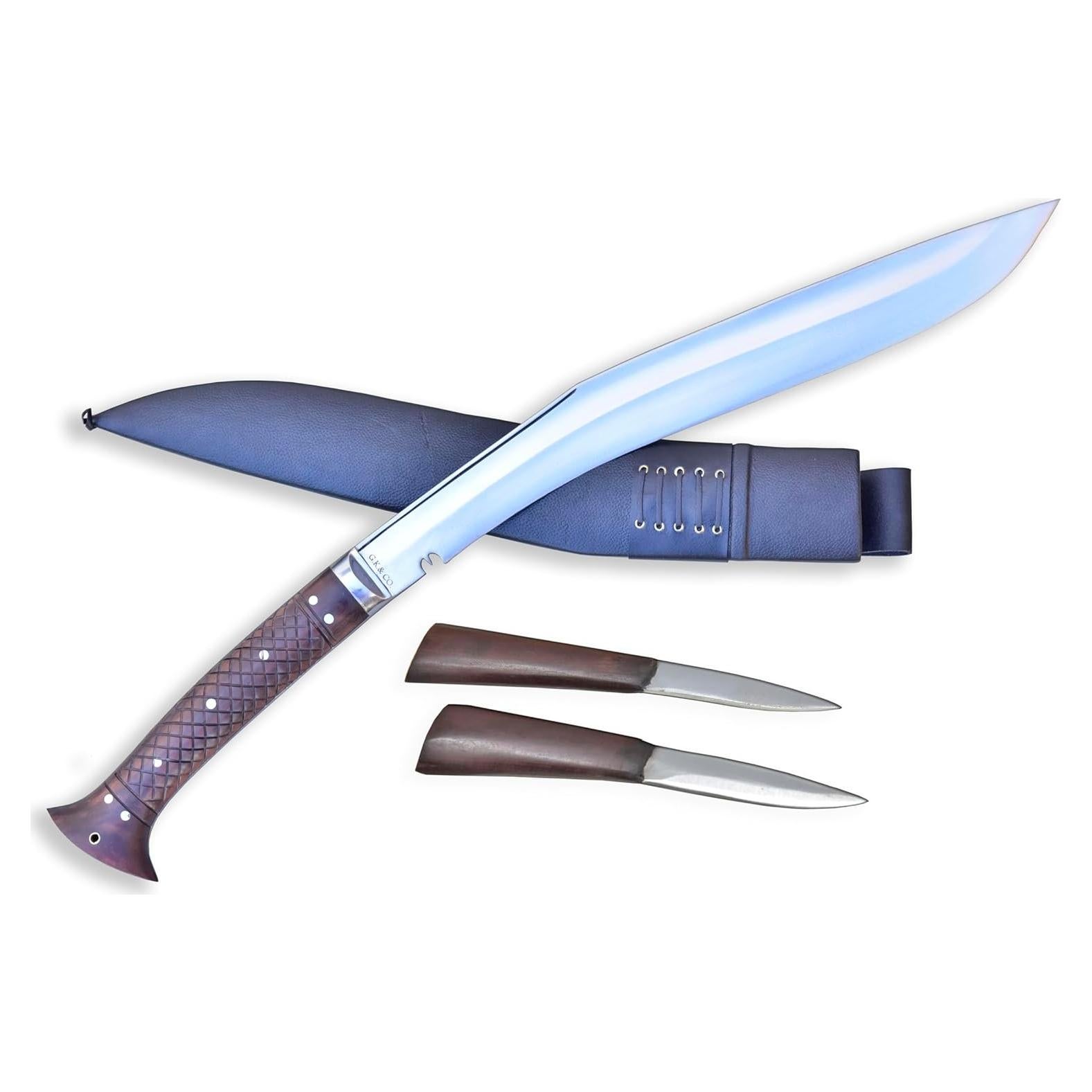 Kukri GK&CO 18" Hecho a Mano con Mango de Madera de Rosa