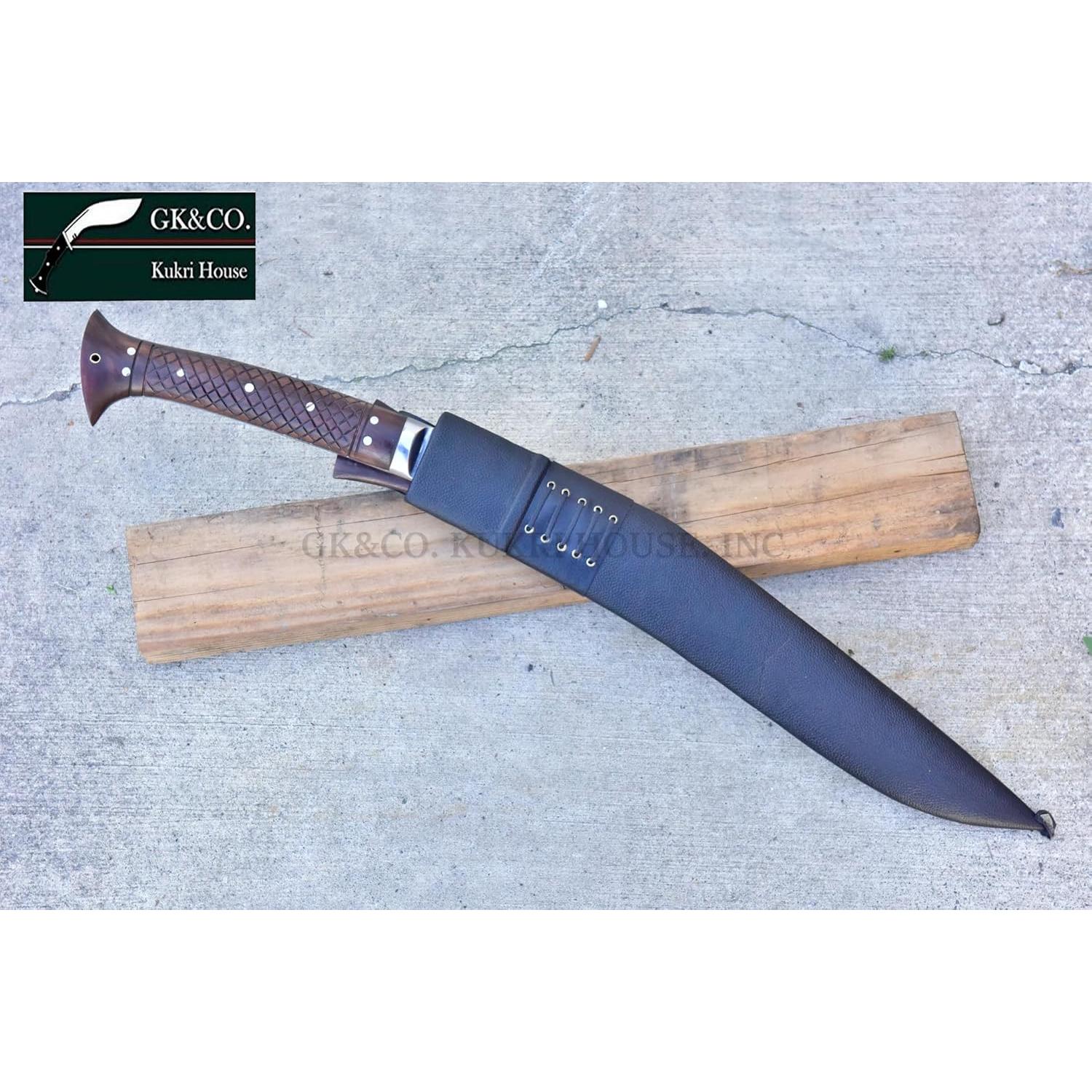Kukri GK&CO 18" Hecho a Mano con Mango de Madera de Rosa