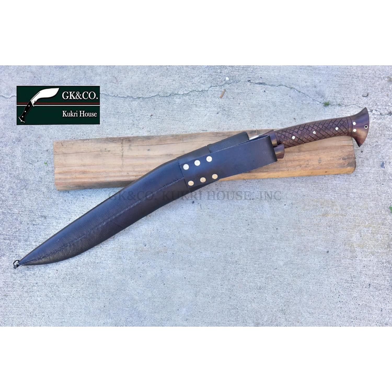 Kukri GK&CO 18" Hecho a Mano con Mango de Madera de Rosa