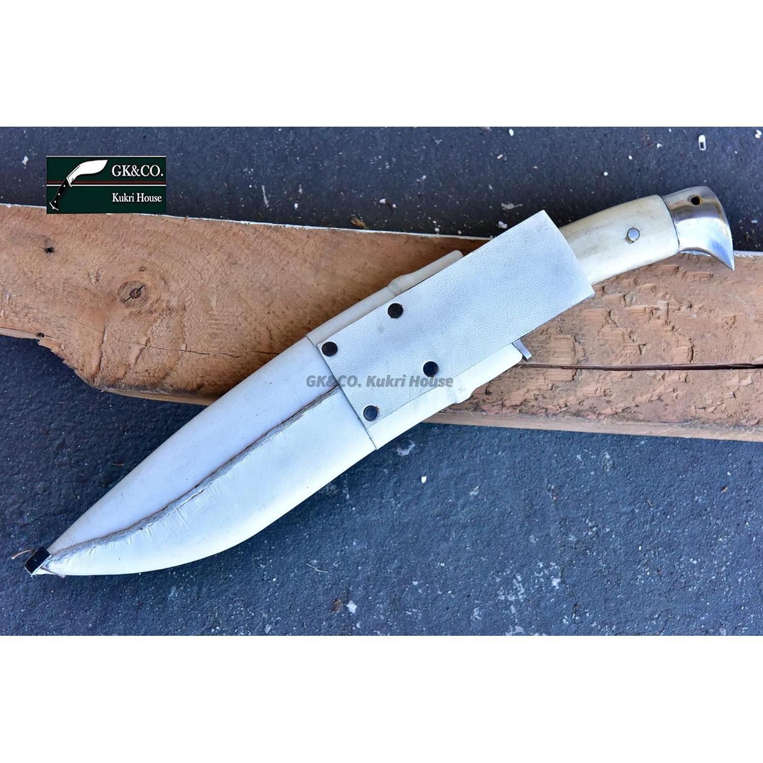 Cuchillo Kukri GK&CO. 23 cm Acero al Carbono Mango Hueso