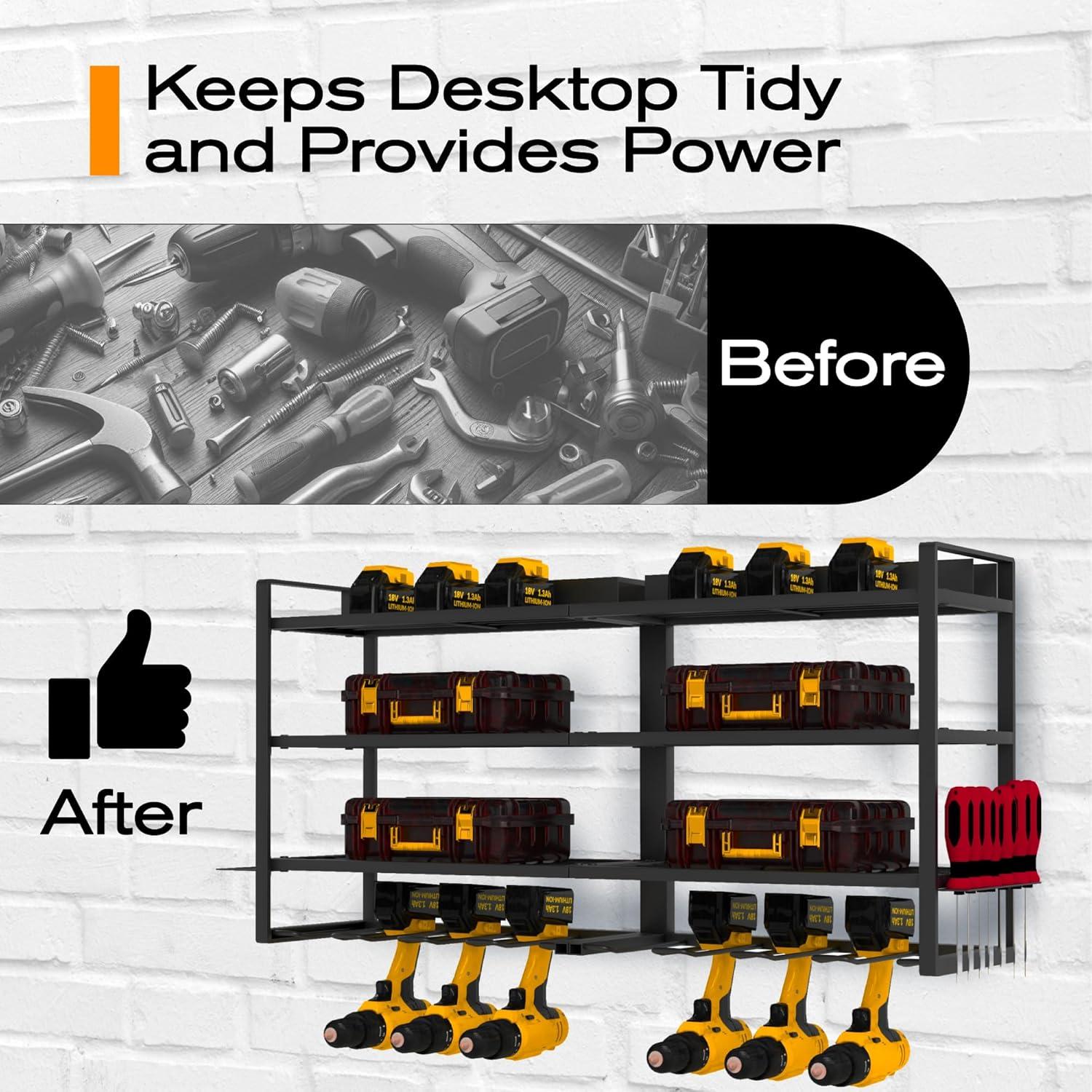 Organizador de Herramientas de Montaje en Pared Fiztik 7.59 kg