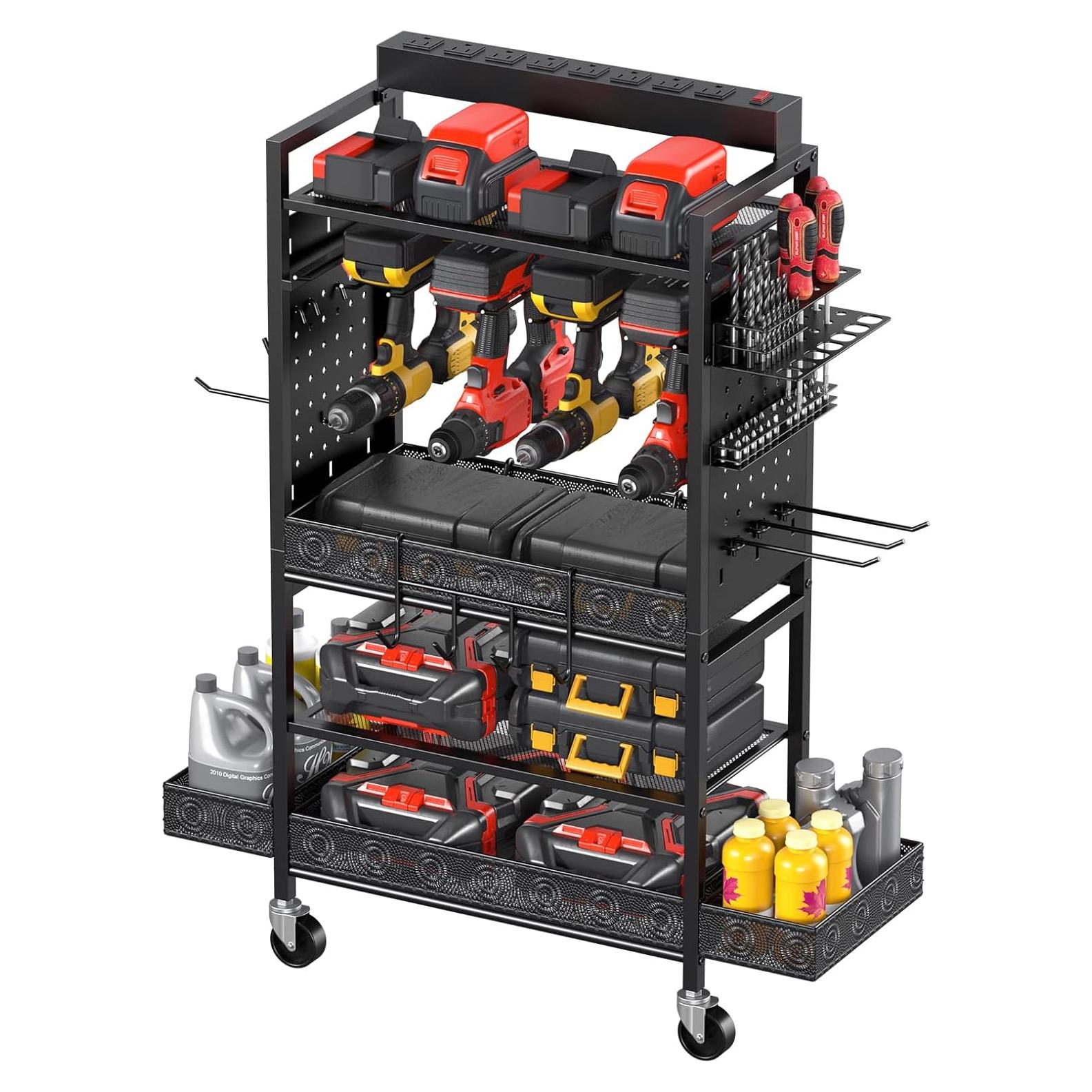 Carro Organizador de Herramientas CCCEI con Estación de Carga