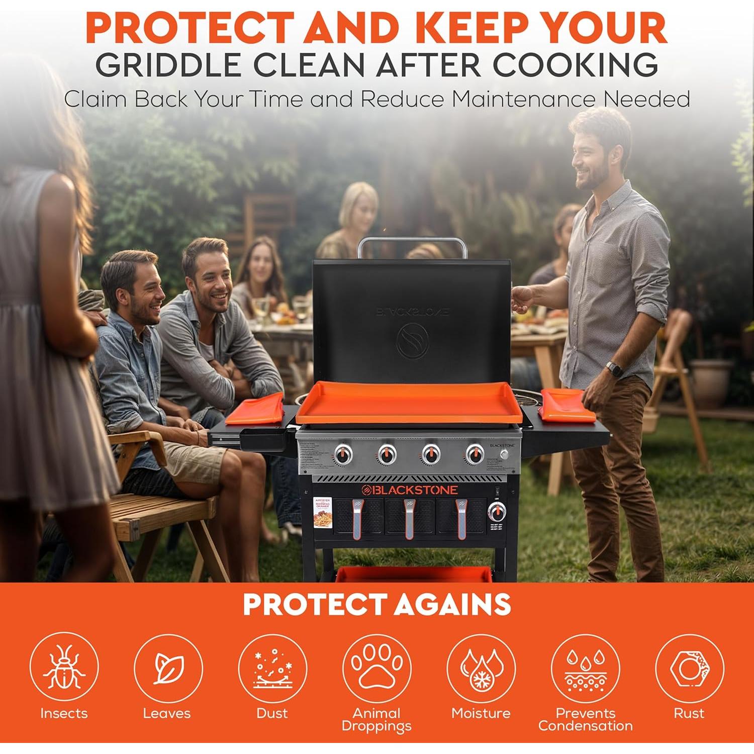 Cubierta de silicona 43 cm para plancha Blackstone PATIOLAB