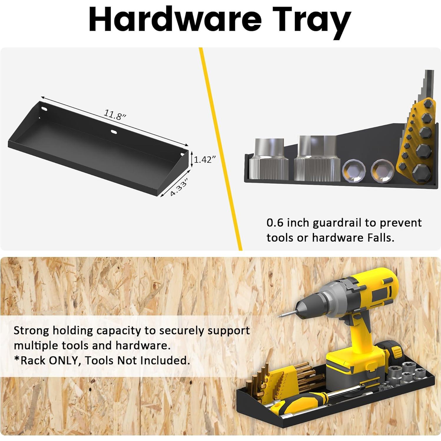 Organizador de Herramientas de Mano UNITIEDPOWER - Montaje en Pared, 4 Paquetes