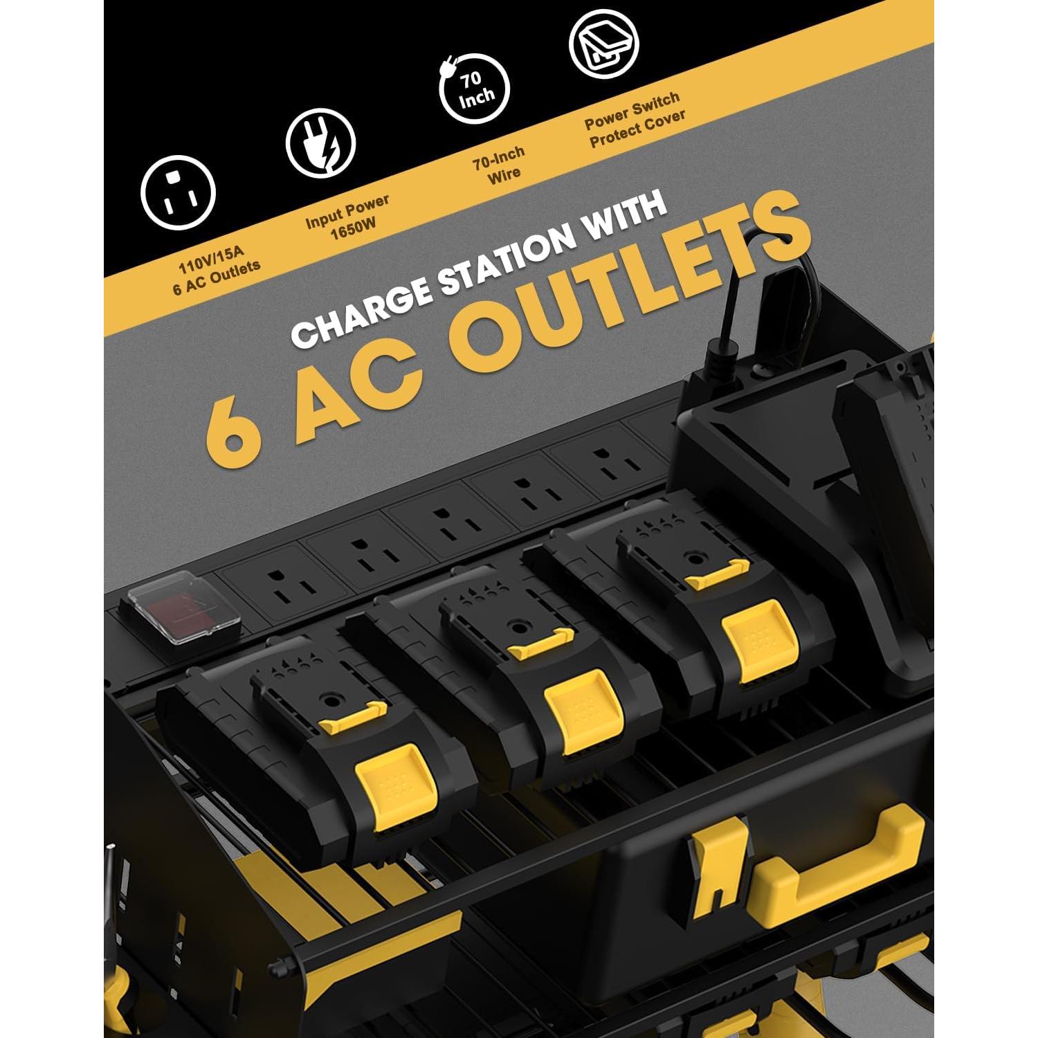 Organizador de Herramientas Eléctricas WellMall con Carga 3 Estantes