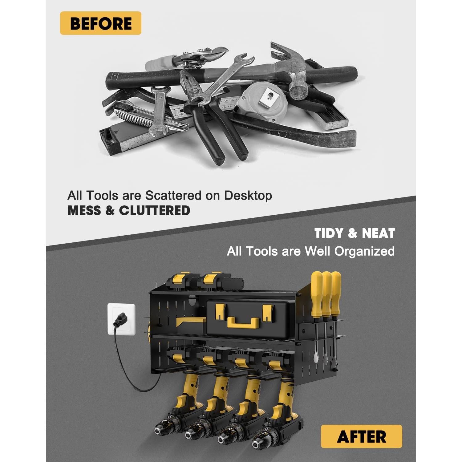 Organizador de Herramientas Eléctricas WellMall con Carga 3 Estantes