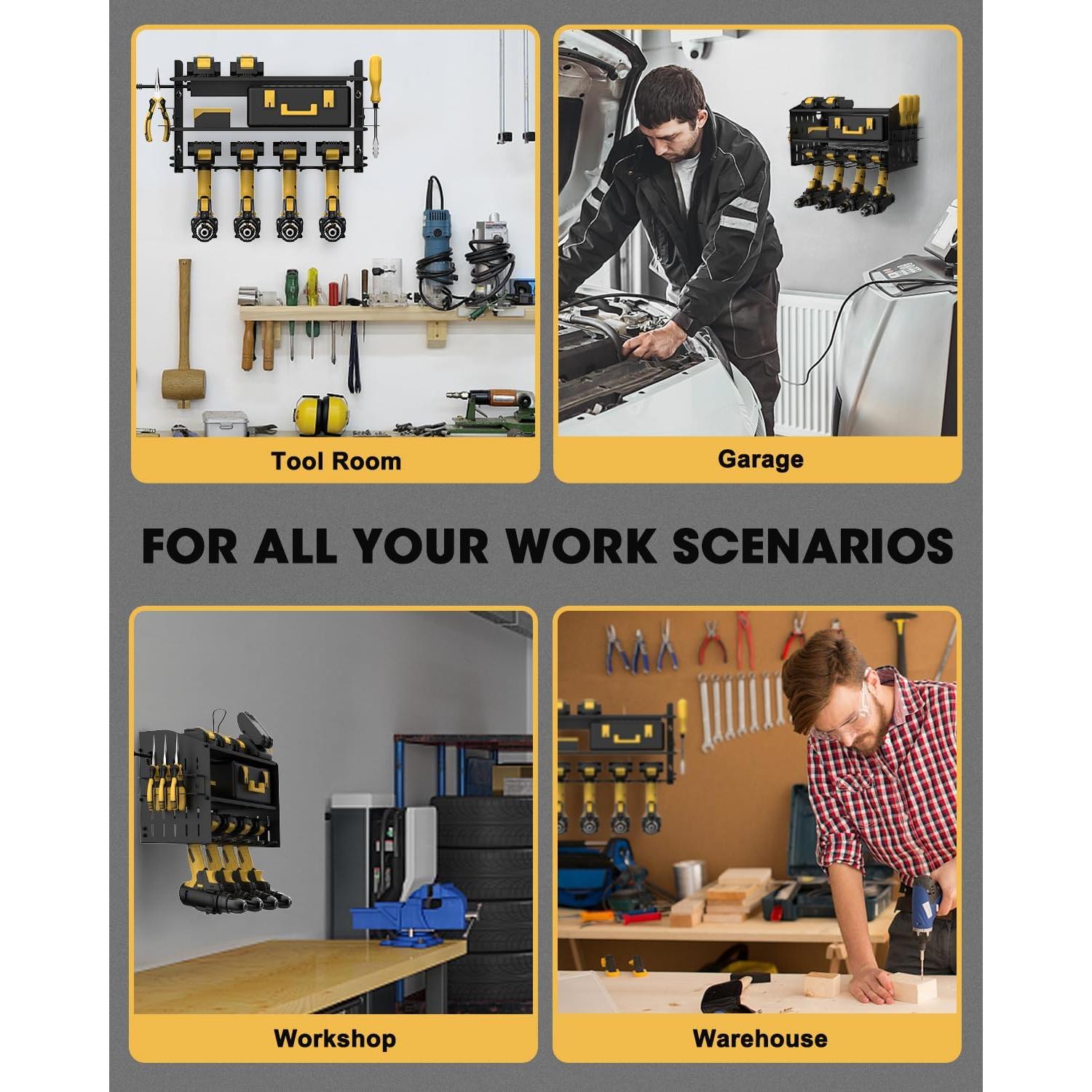 Organizador de Herramientas Eléctricas WellMall con Carga 3 Estantes