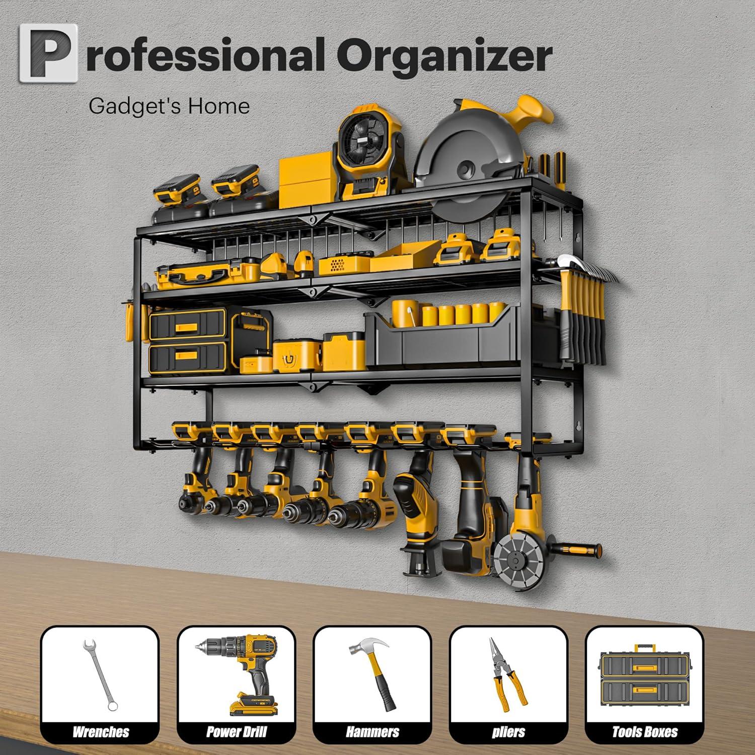 Organizador de Herramientas de Poder Spampur 4 Estantes 190kg