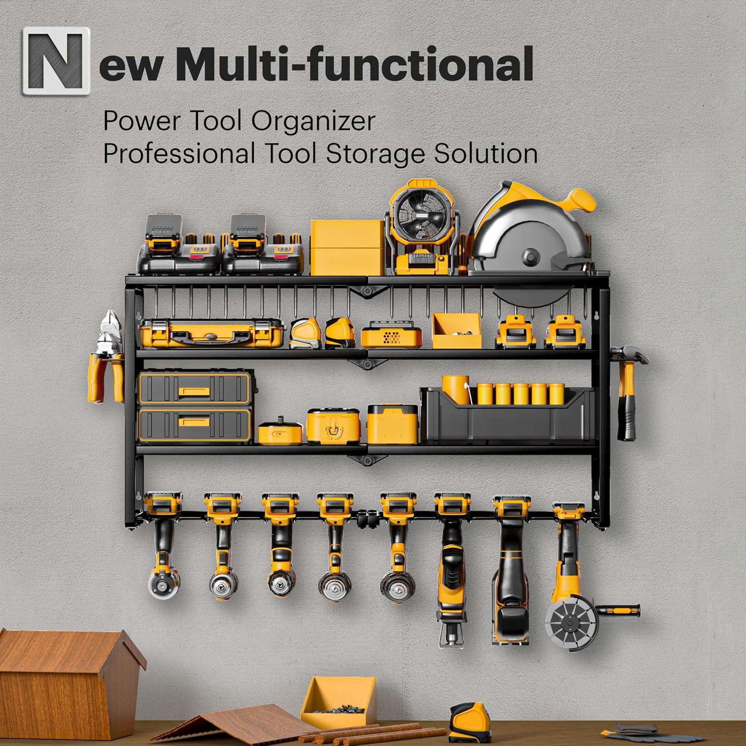 Organizador de Herramientas de Poder Spampur 4 Estantes 190kg