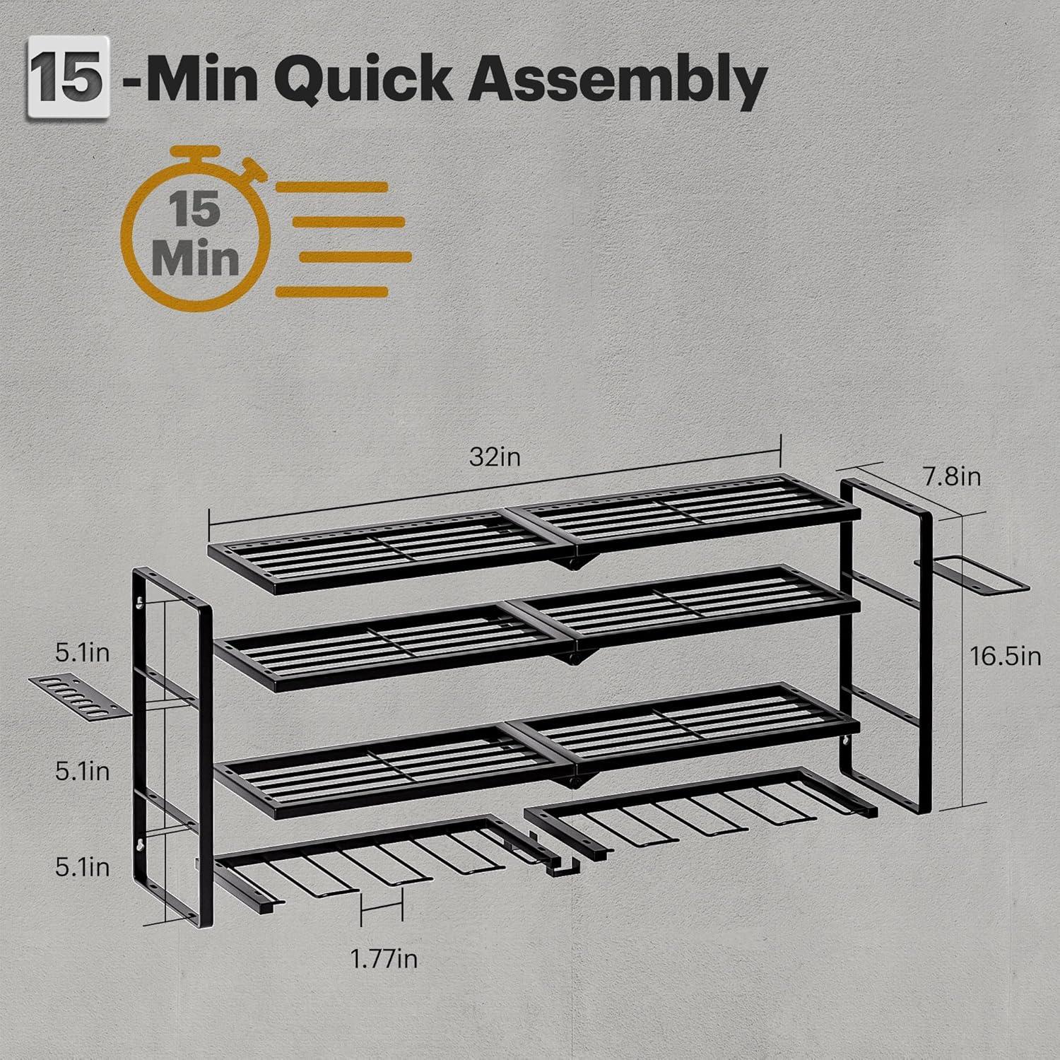 Organizador de Herramientas de Poder Spampur 4 Estantes 190kg