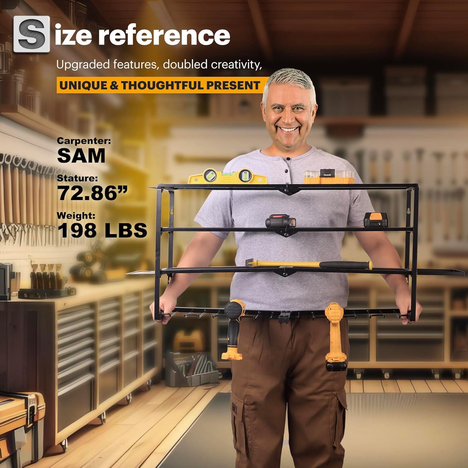 Organizador de Herramientas de Poder Spampur 4 Estantes 190kg