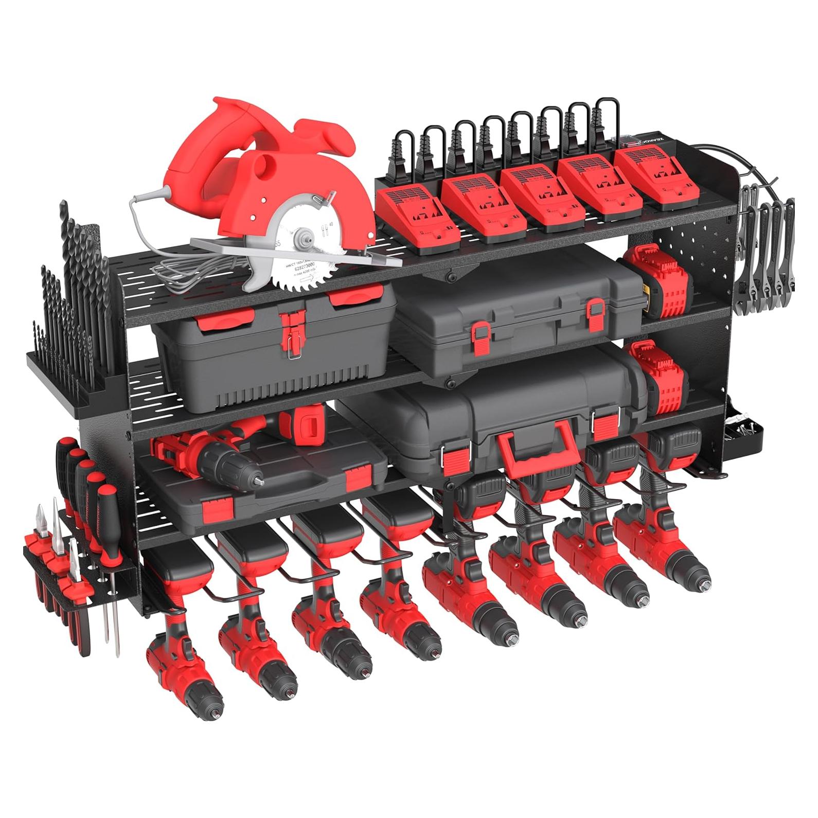 Organizador de Herramientas Eléctricas ZEAKOC 4 Capas con Carga