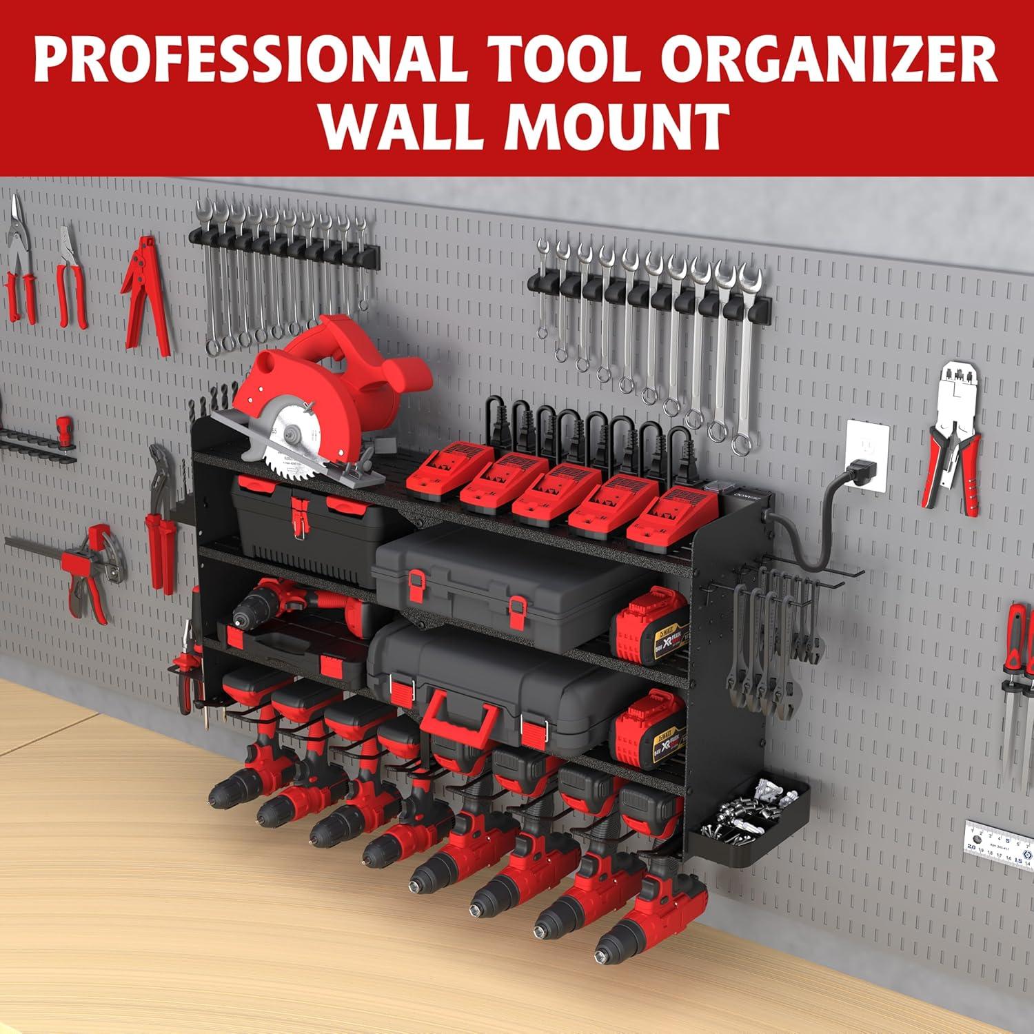 Organizador de Herramientas Eléctricas ZEAKOC 4 Capas con Carga