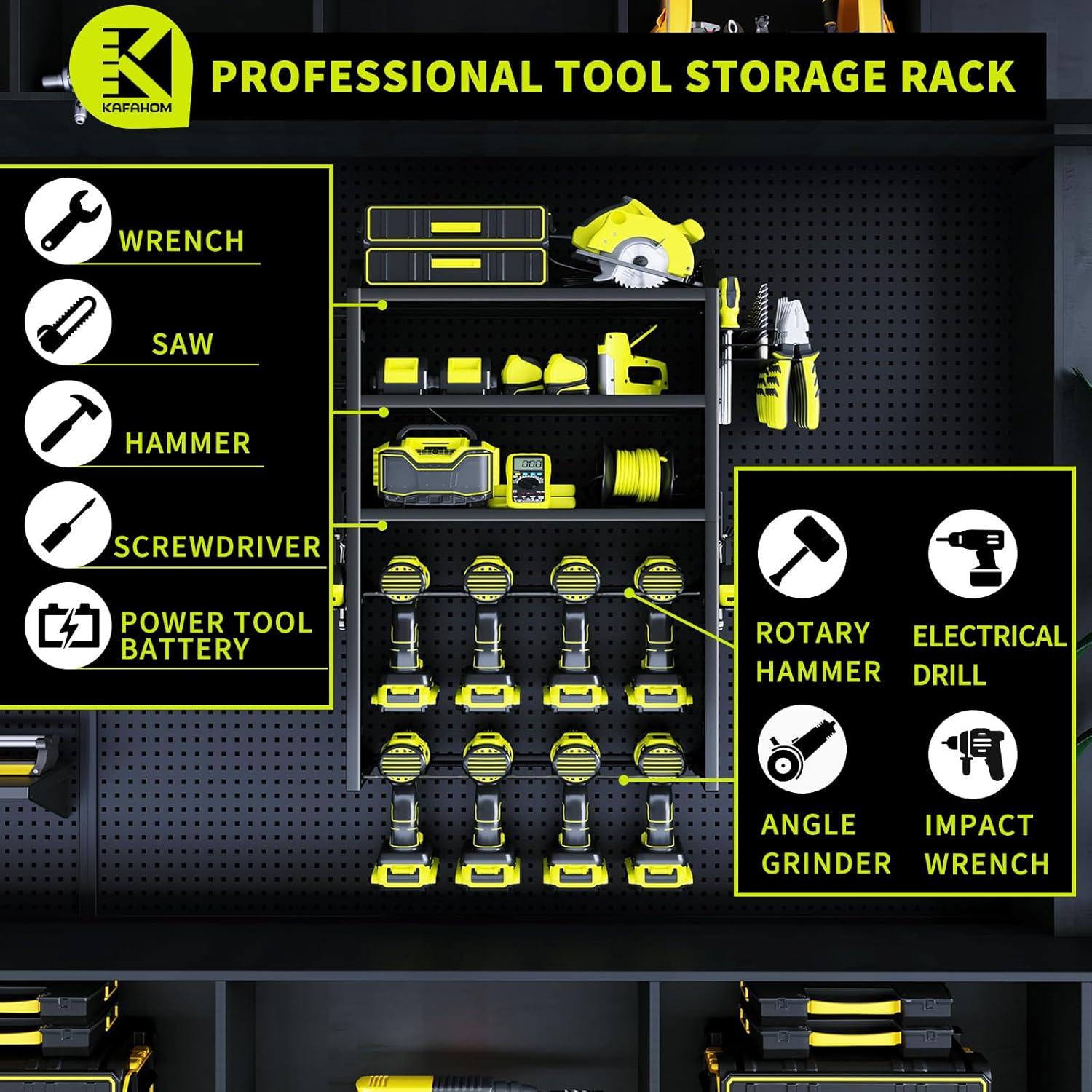 Organizador de Herramientas KAFAHOM Soporte de Pared 5 Capas