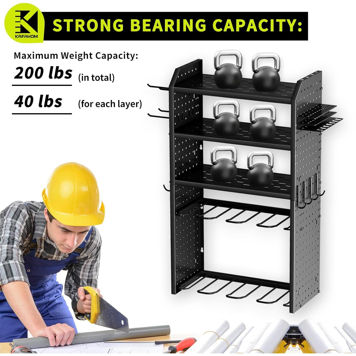 Organizador de Herramientas KAFAHOM Soporte de Pared 5 Capas