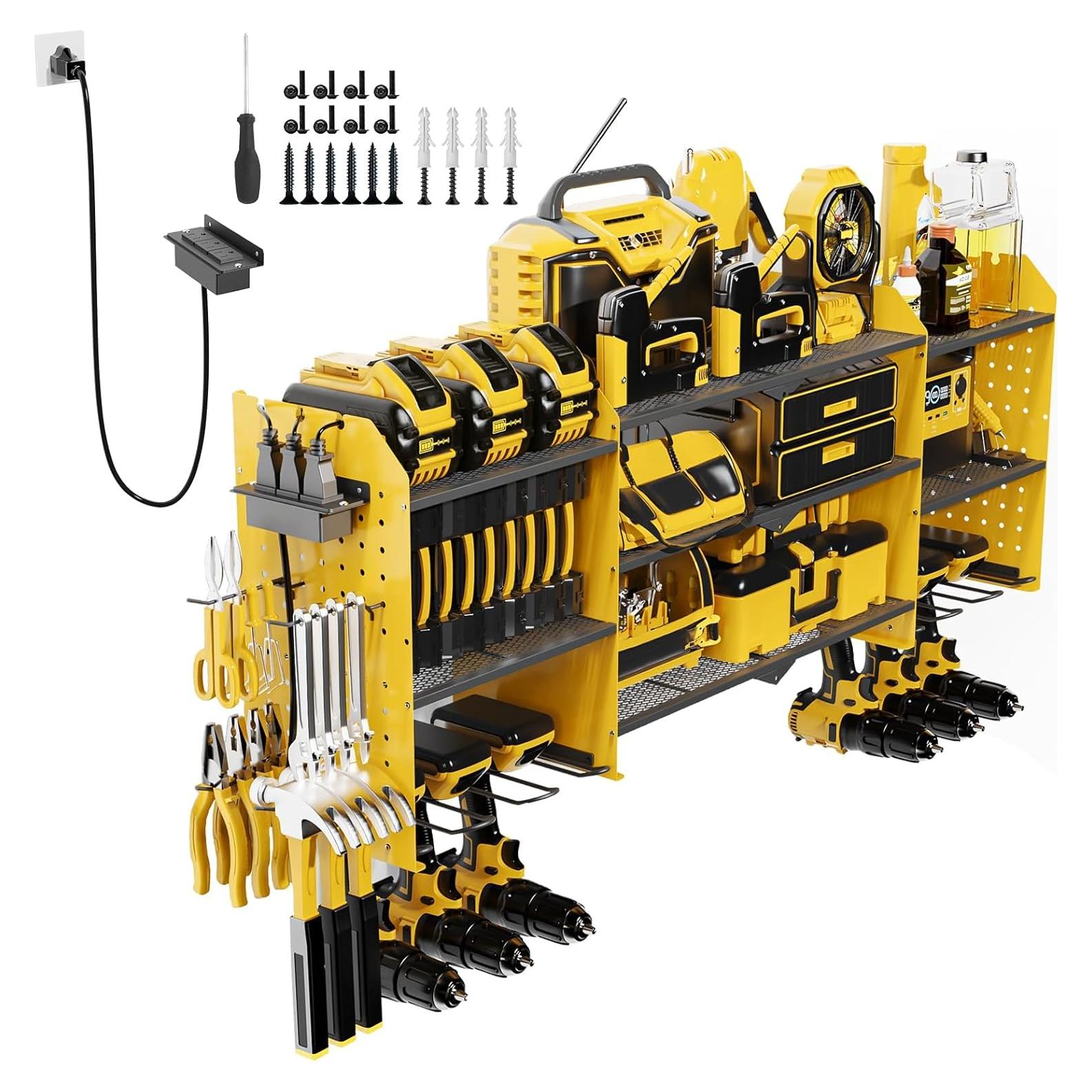 Organizador de Herramientas Kweetle Montado en Pared 3 Estantes