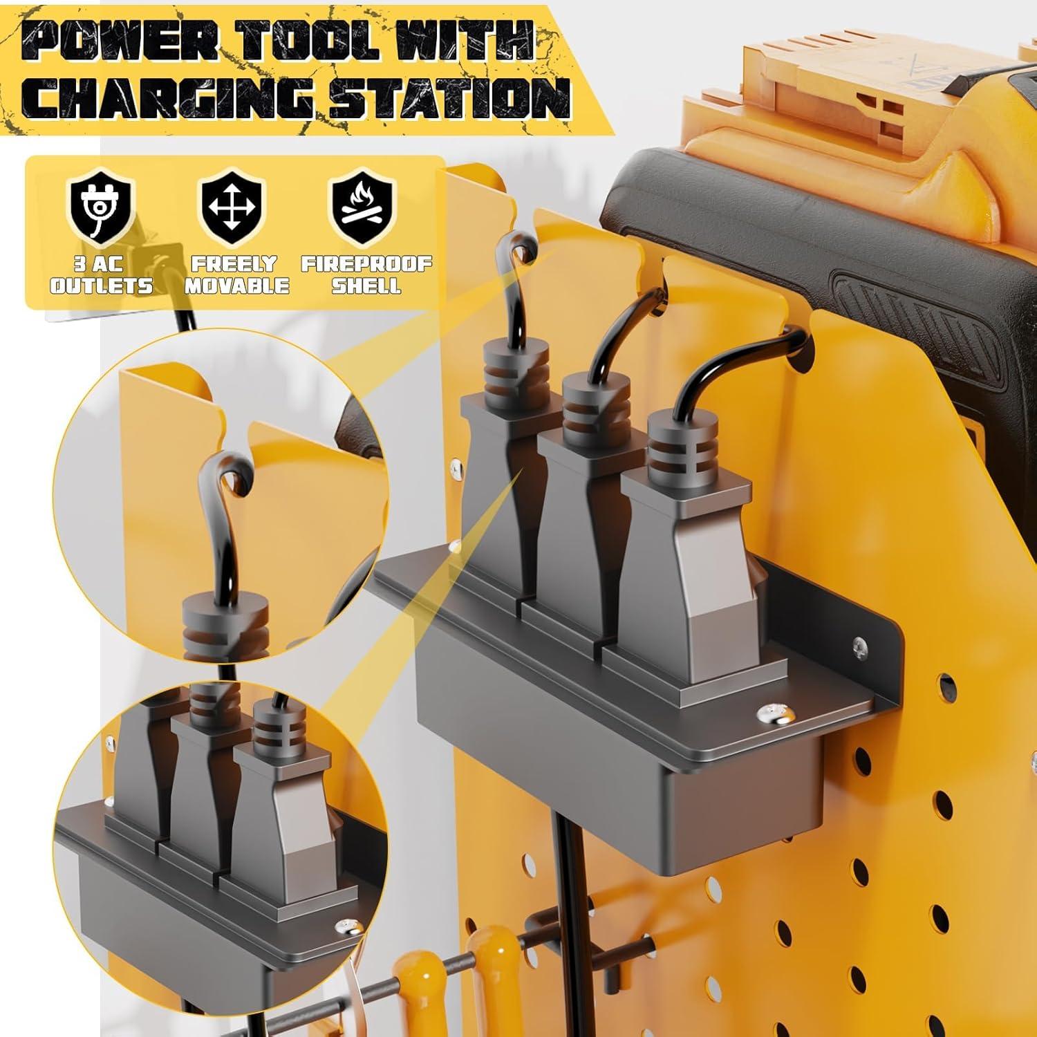 Organizador de Herramientas Kweetle Montado en Pared 3 Estantes