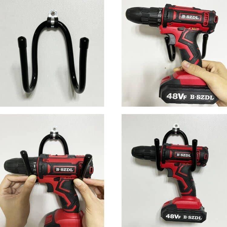 Organizador de Herramientas Eléctricas AUXPhome - Estante Pared 4 Ganchos