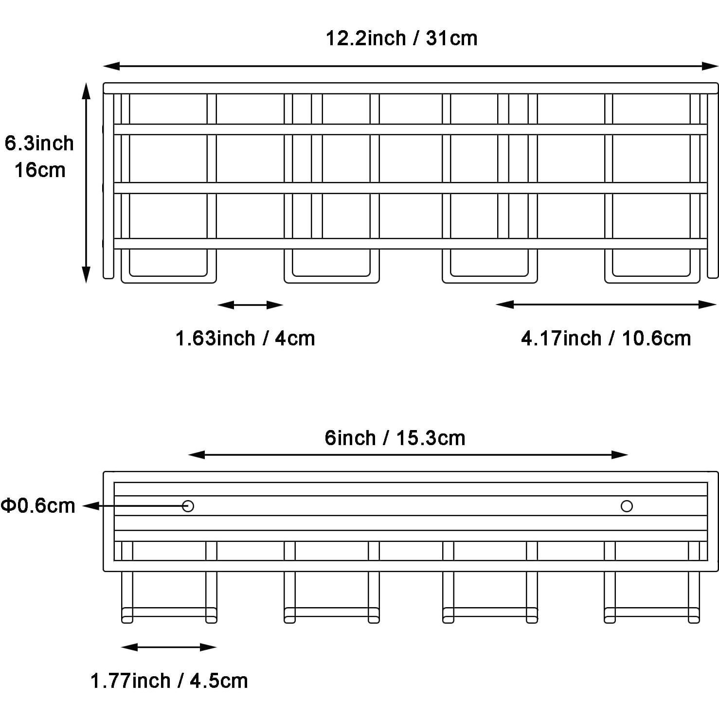 Organizador de herramientas eléctricas LULARINE 4 estantes 63.5 cm