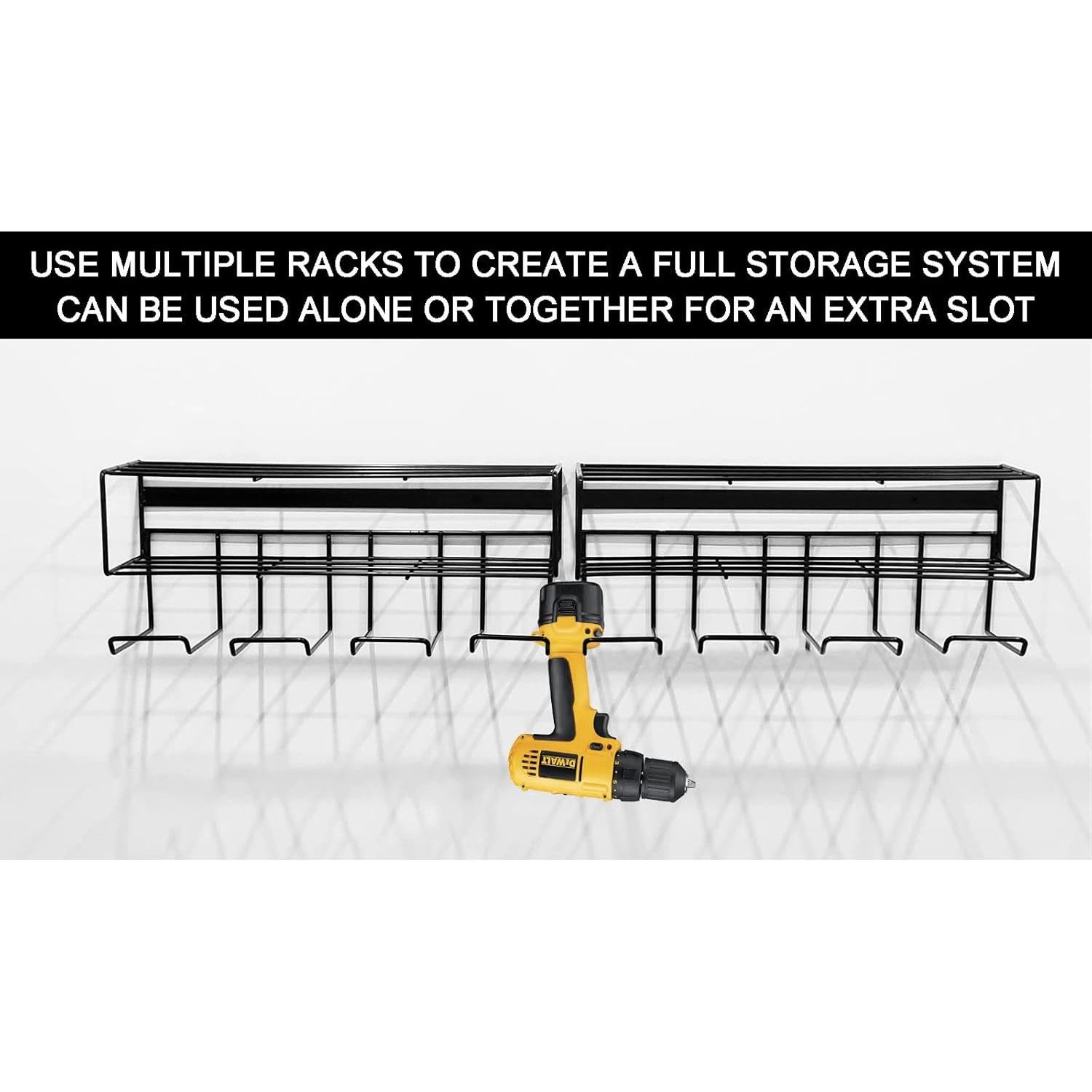 Organizador de herramientas eléctricas LULARINE 4 estantes 63.5 cm