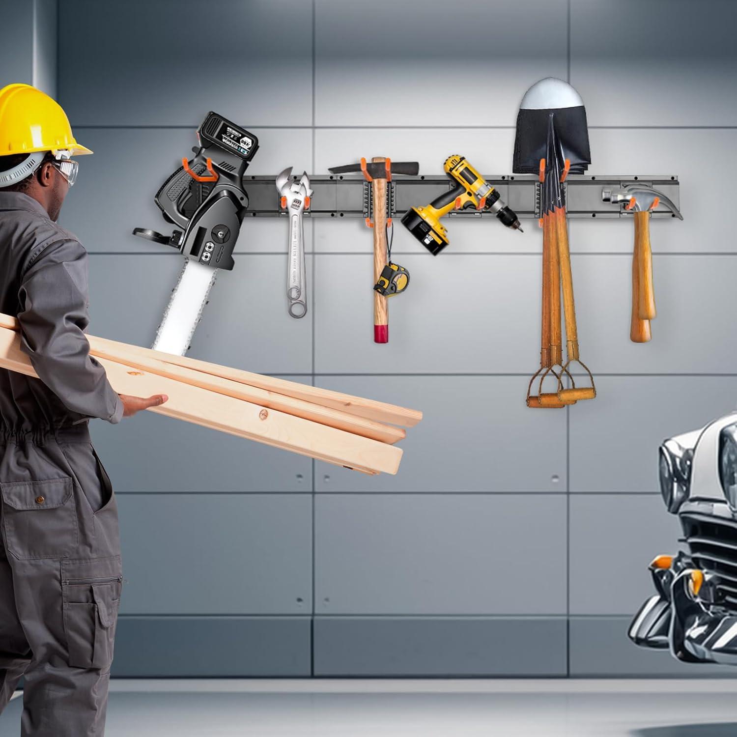 Organizador de Herramientas de Pared ELECROW 121.9 cm 6 Ganchos