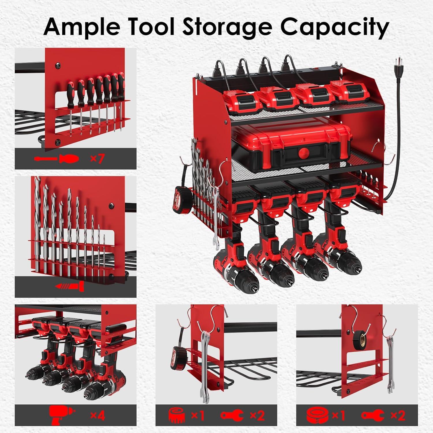 Organizador de Herramientas TLGREEN Montaje en Pared con Carga