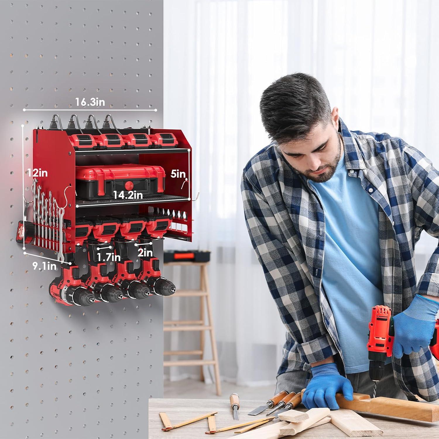 Organizador de Herramientas TLGREEN Montaje en Pared con Carga