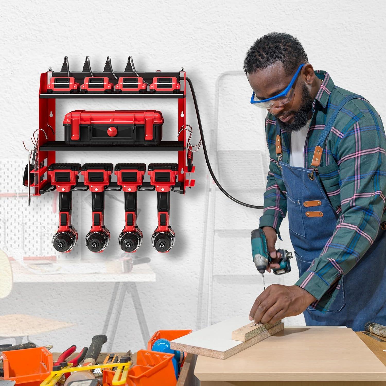 Organizador de Herramientas TLGREEN Montaje en Pared con Carga