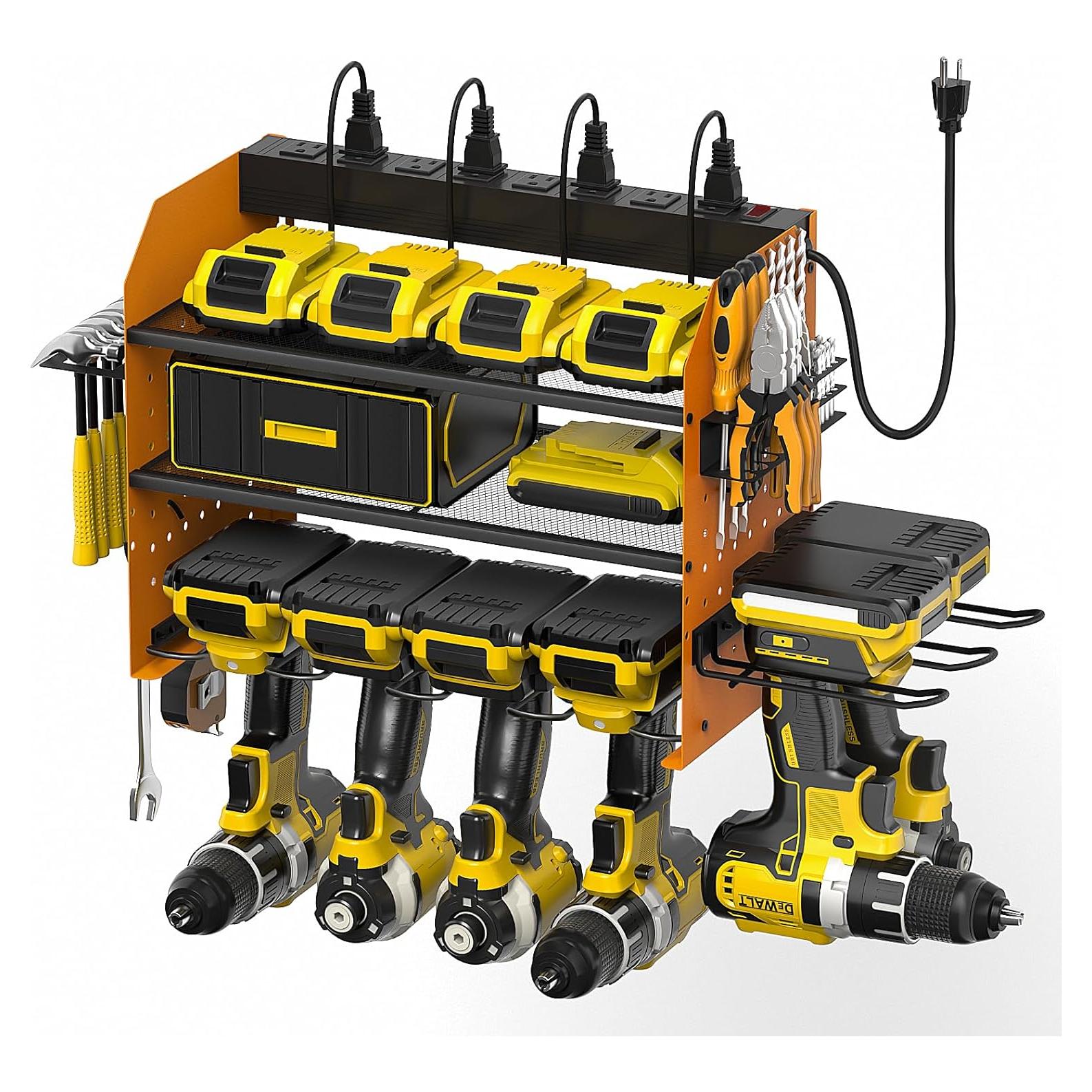Organizador de Herramientas de Pared Vorlestour 3 Niveles con Estación de Carga