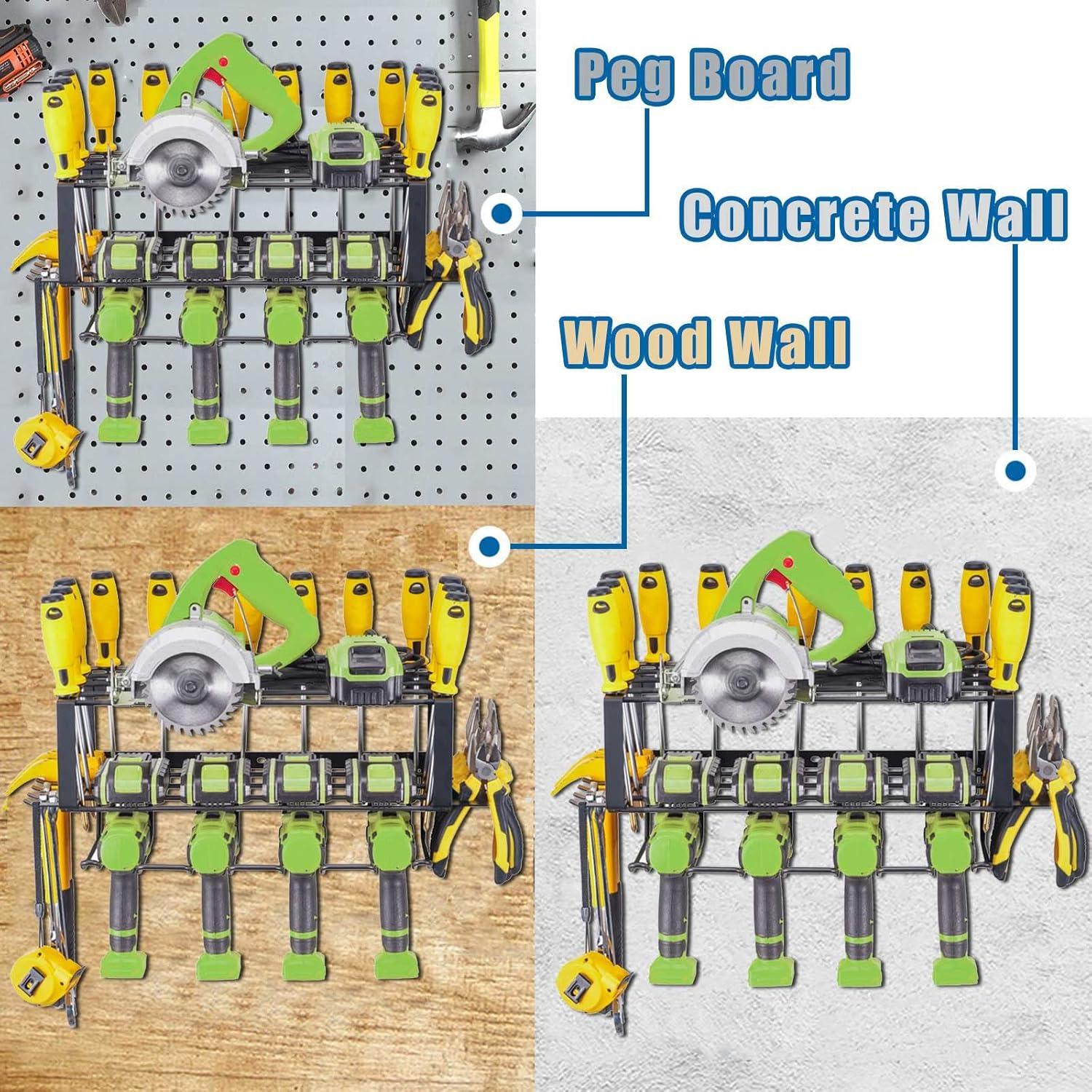 Organizador de Herramientas Eléctricas MOTIRATIKA 3 Estantes Pared
