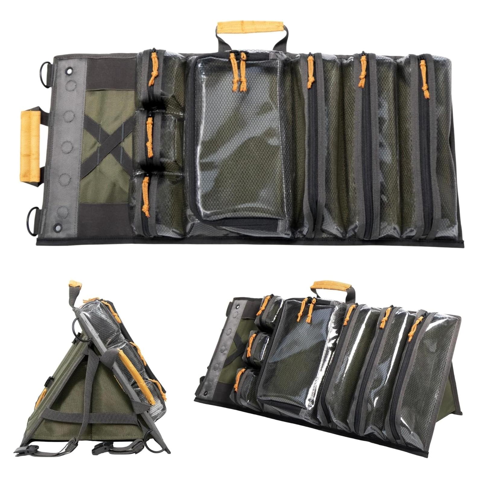 Organizador de Herramientas Plegable Prestagon 7 Bolsillos Oliva