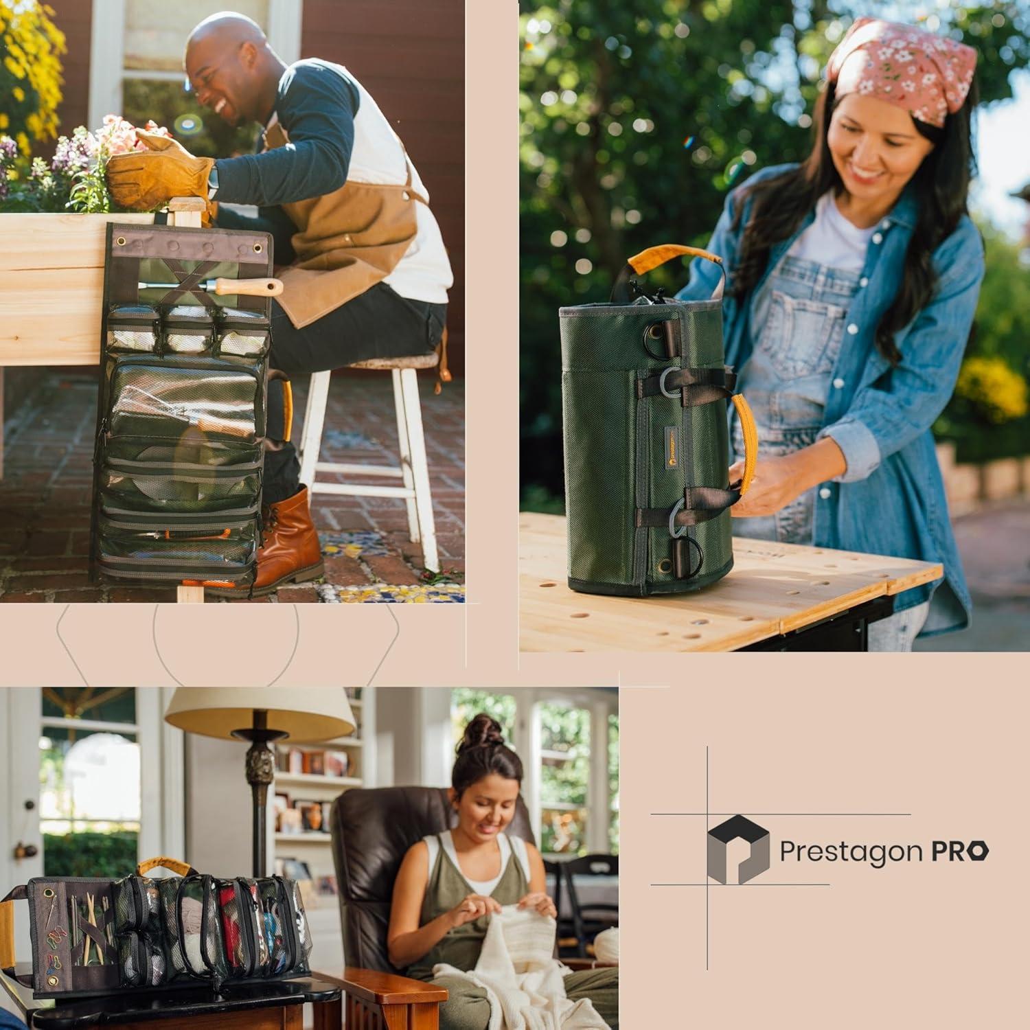 Organizador de Herramientas Plegable Prestagon 7 Bolsillos Oliva