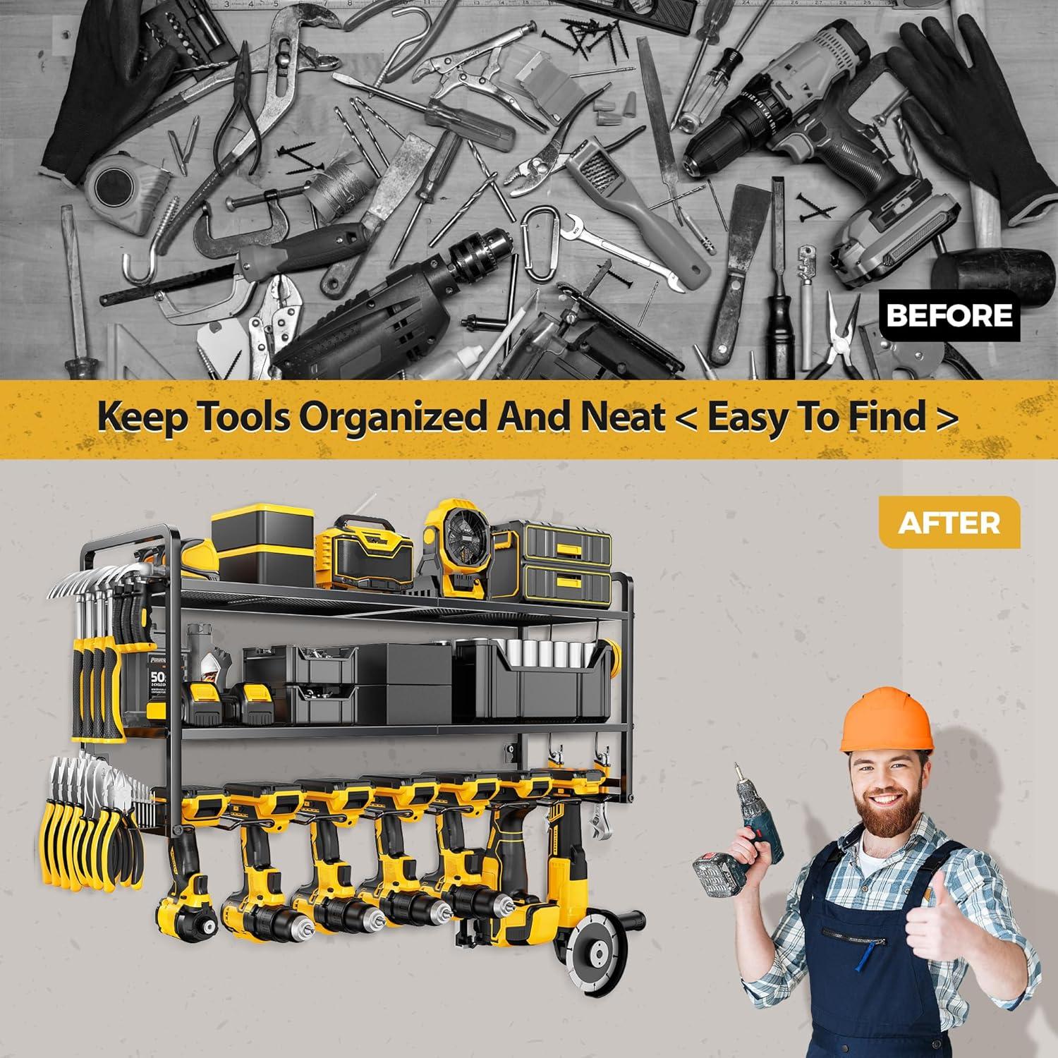 Organizador de Herramientas LBT Montaje en Pared 7 Soportes