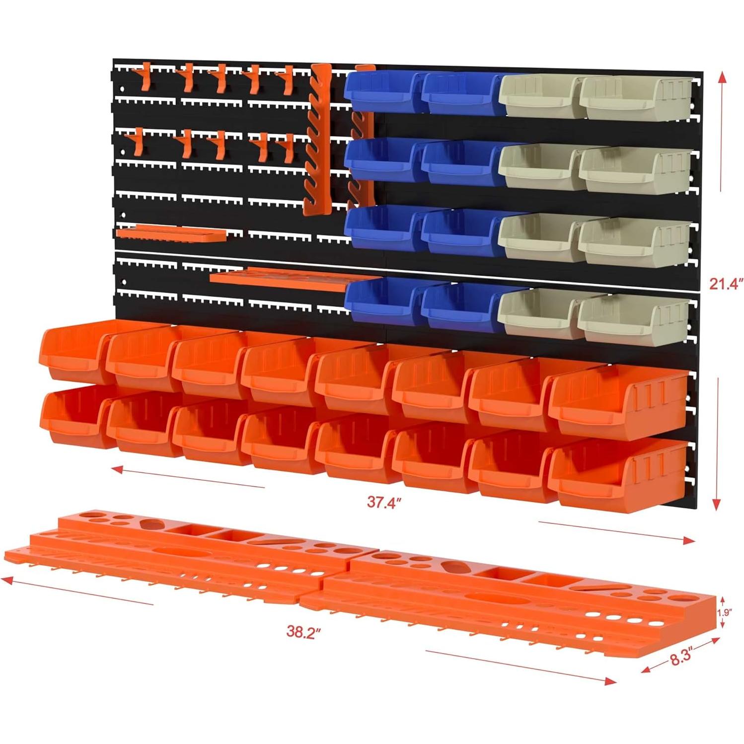 Organizador de Herramientas Montado en Pared 52PCS Reliancer