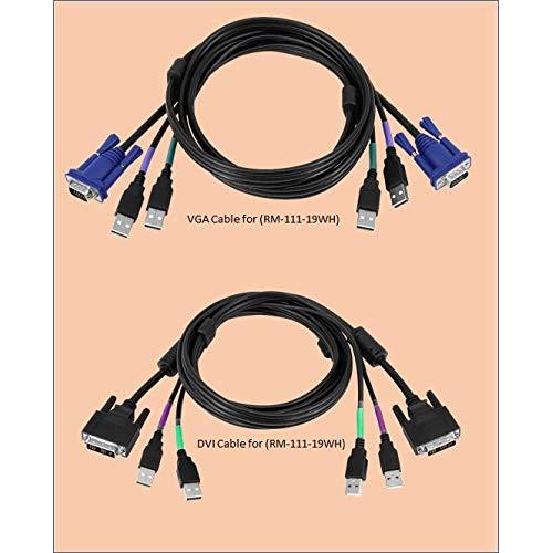 Monitor Rackmount 1U Crystal Image KVM 8 Puertos 1440x900