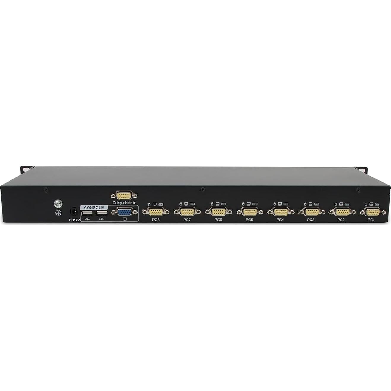 Conmutador KVM VGA USB 8 Puertos TOPSAVOS 2048x1536 1U Rack