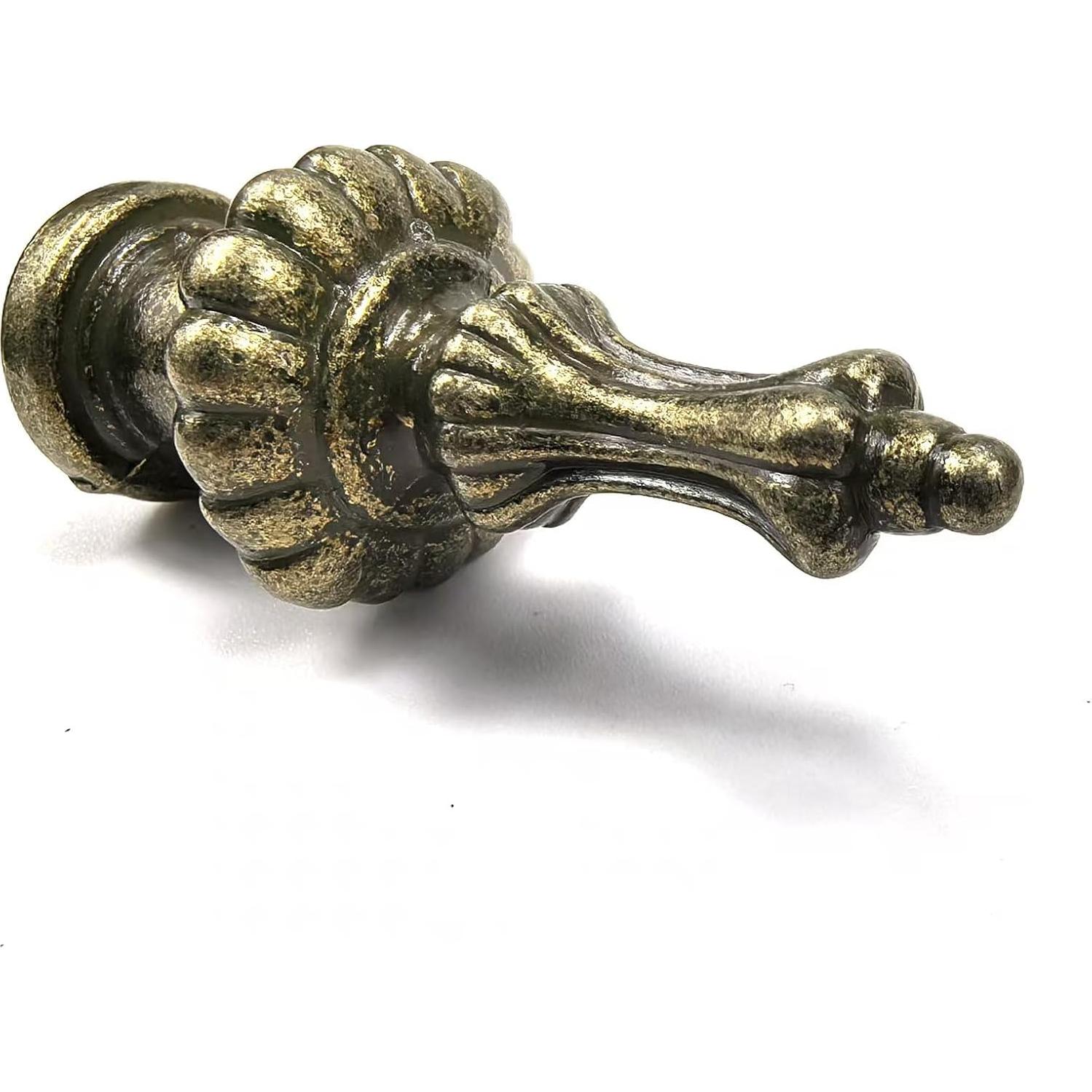 Tapa de Finial de Lámpara ECUDIS Bronce Antiguo Paquete 2