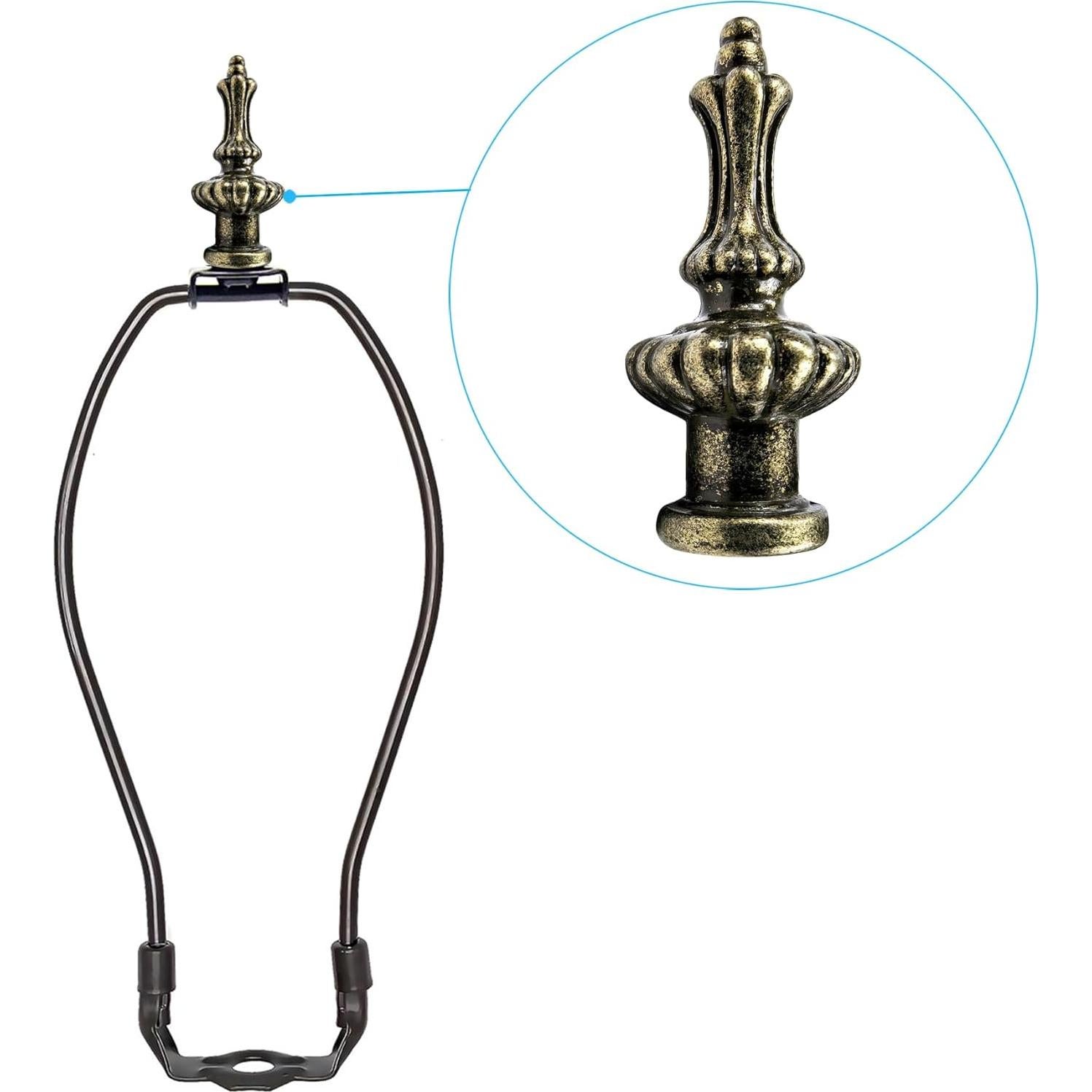 Tapa de Finial de Lámpara ECUDIS Bronce Antiguo Paquete 2