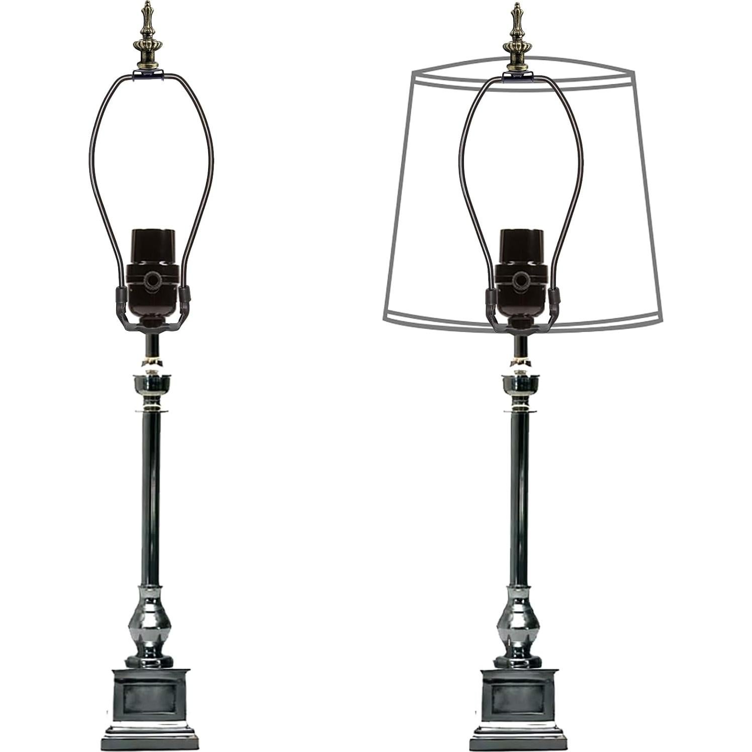 Tapa de Finial de Lámpara ECUDIS Bronce Antiguo Paquete 2