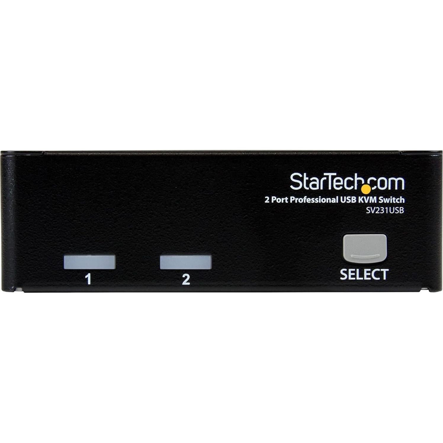 Interruptor KVM USB 2 Puertos StarTech.com SV231USB VGA 1920x1440
