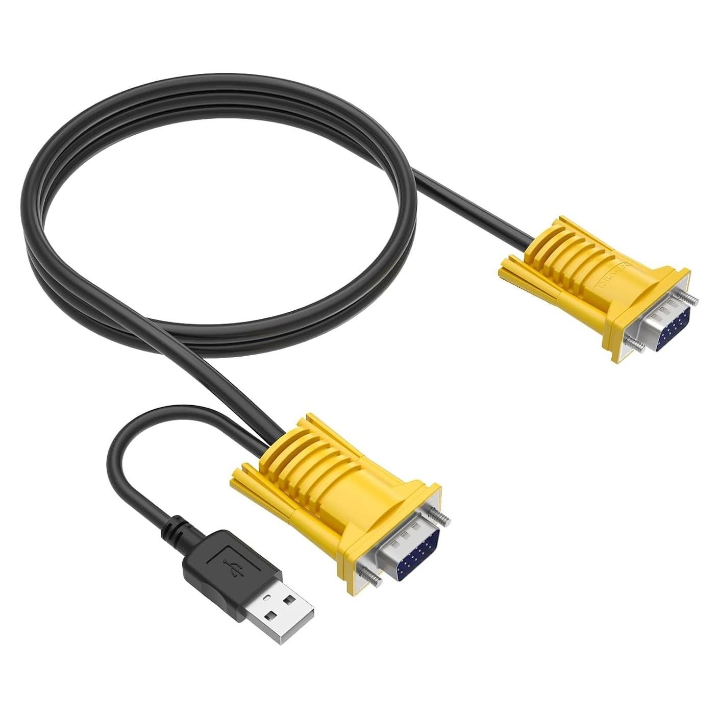 Cable KVM USB VGA 3m Yinker - Extensión para Interruptor KVM