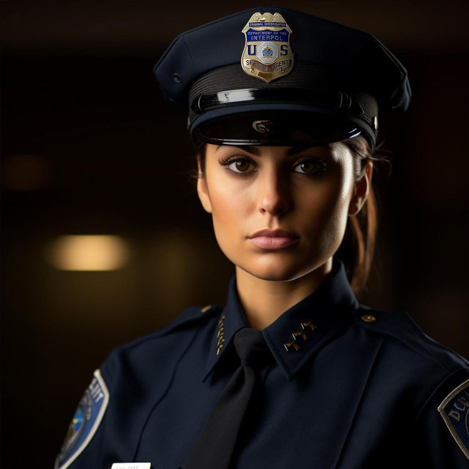 Insignia de Policía Jefuzh para Disfraces y Cosplay