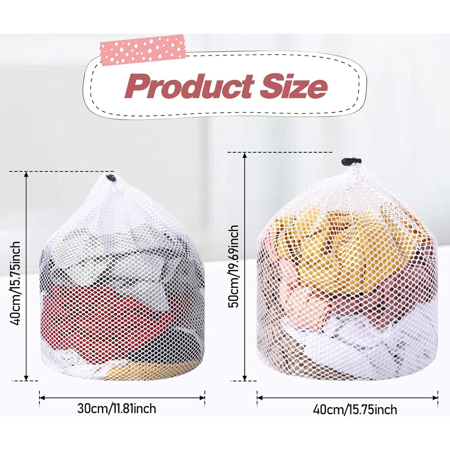 Bolsas de Lavandería de Malla Mozeat Lens 2 Pcs 30x40cm y 40x50cm