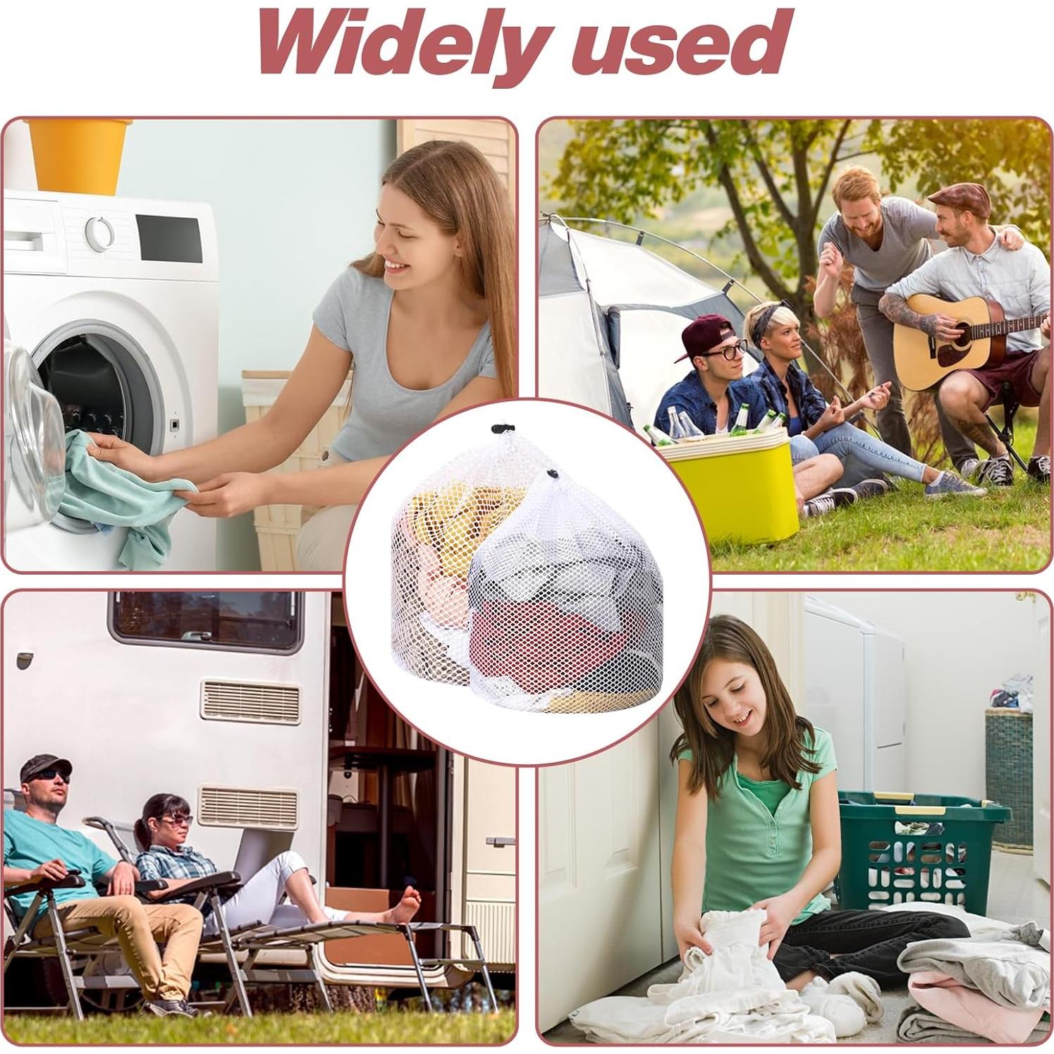 Bolsas de Lavandería de Malla Mozeat Lens 2 Pcs 30x40cm y 40x50cm