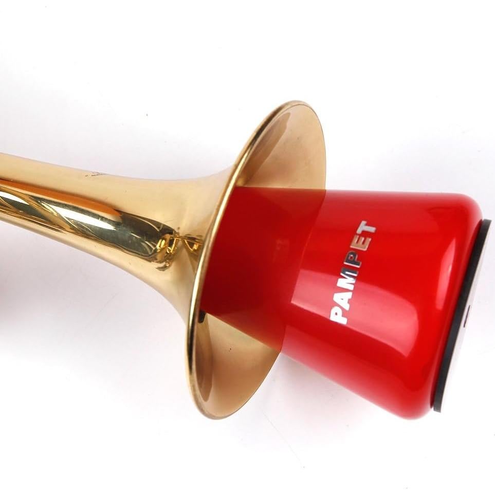 Silenciador de Trompeta PAMPET Rojo Práctico y Ligero