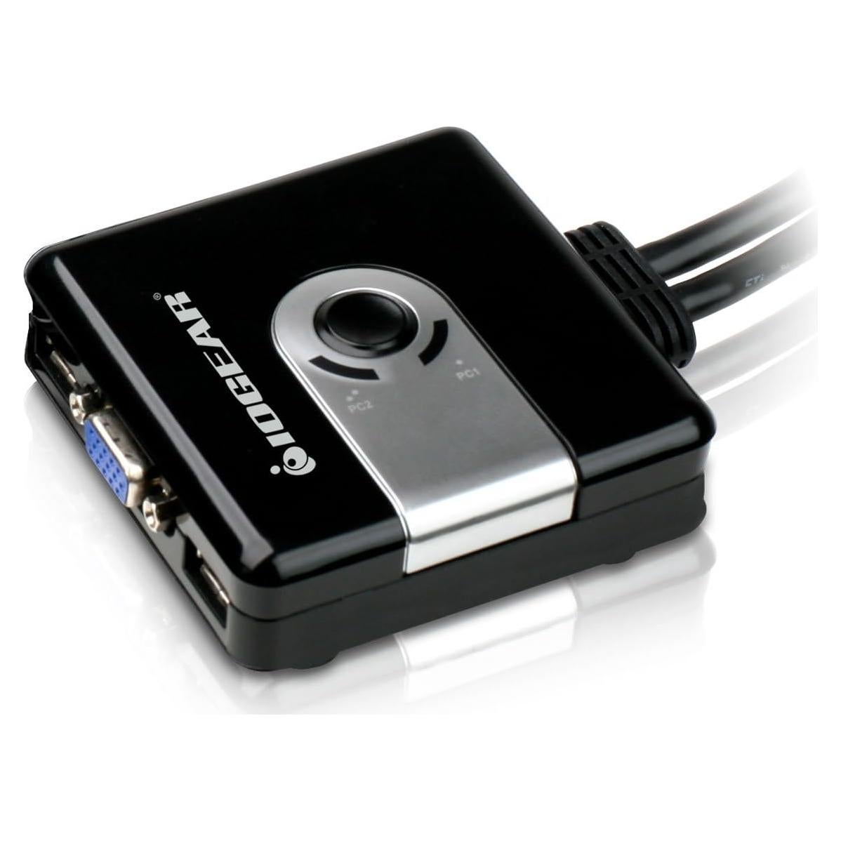 KVM USB VGA IOGEAR GCS42UW6 2 Puertos Compacto Plug-n-Play