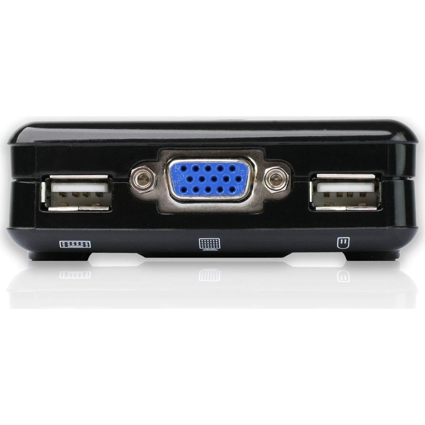 KVM USB VGA IOGEAR GCS42UW6 2 Puertos Compacto Plug-n-Play