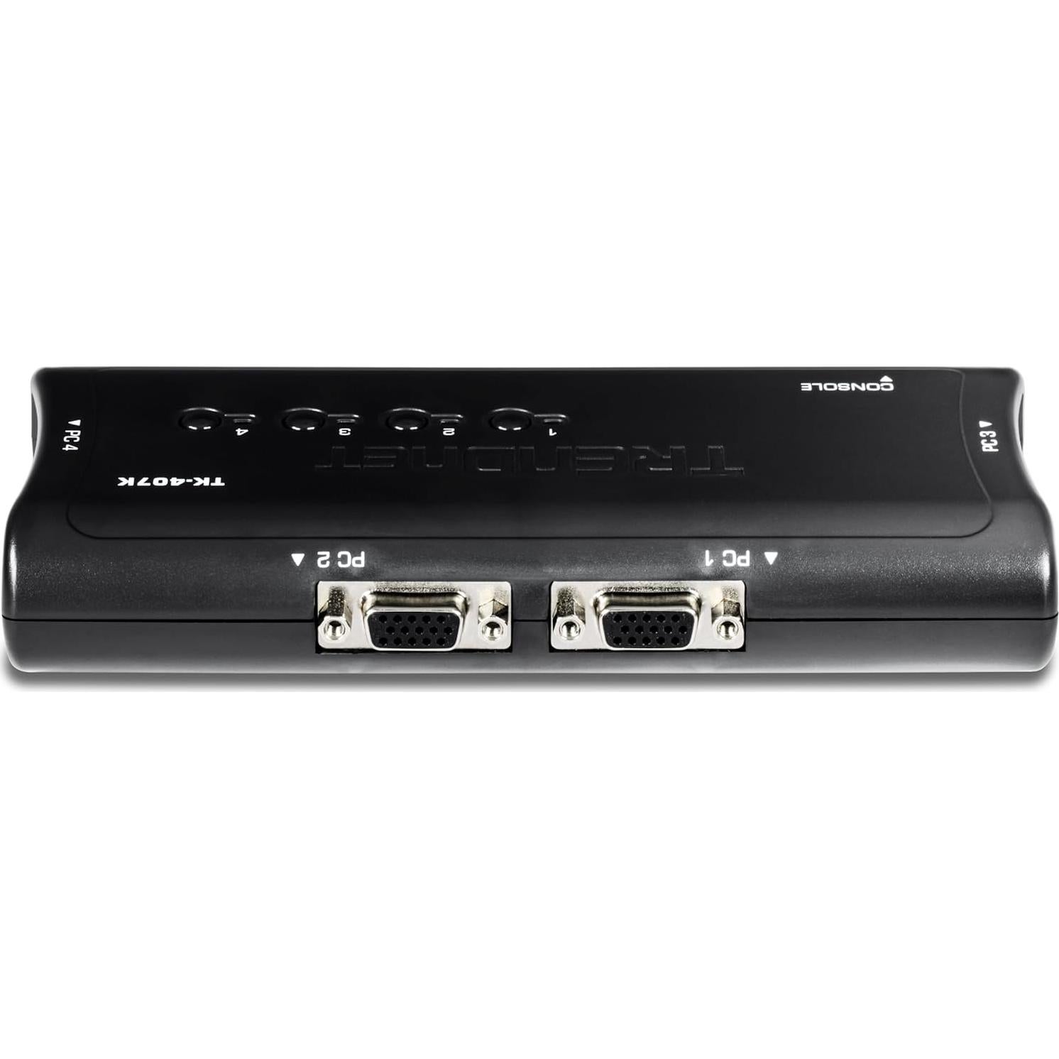Interruptor KVM USB 4 Puertos TRENDnet TK-407K VGA 2048x1536